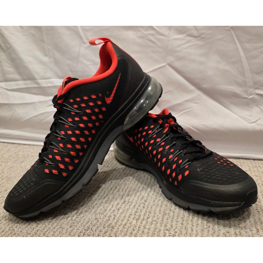 Nike Air Max 2015 Black Bright Crimson Running Shoes 706993-060 Womens 10